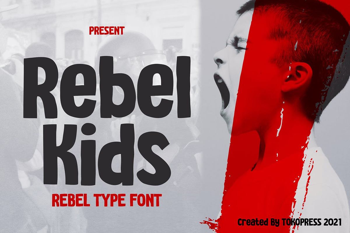 Rebel Kids - Modern rebel font Free Download Free Download