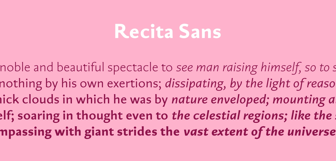 Recita Sans Font Free Download