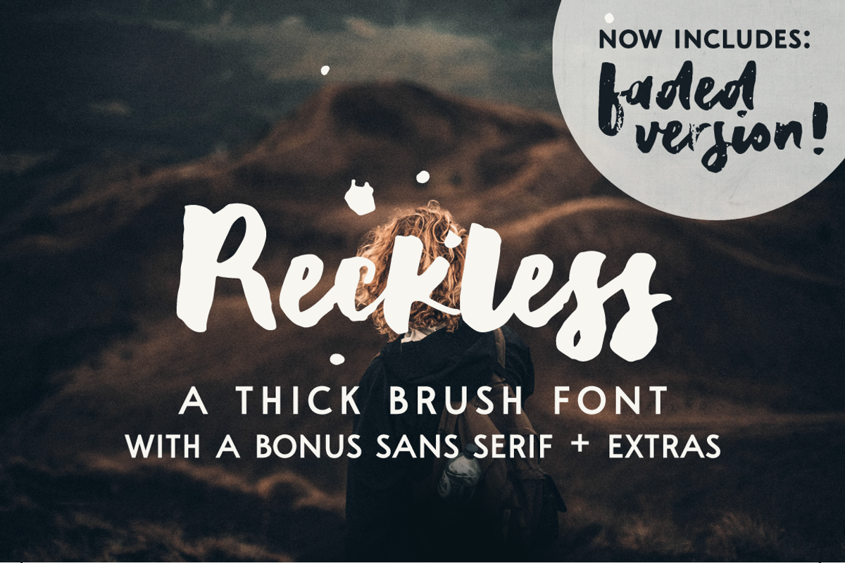 Reckless brush and sans font duo Free Download Free Download