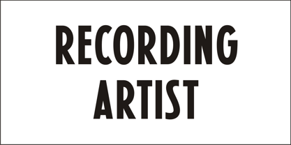 Recording Artist JNL Font Free Download