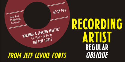 Recording Artist JNL Font Free Download