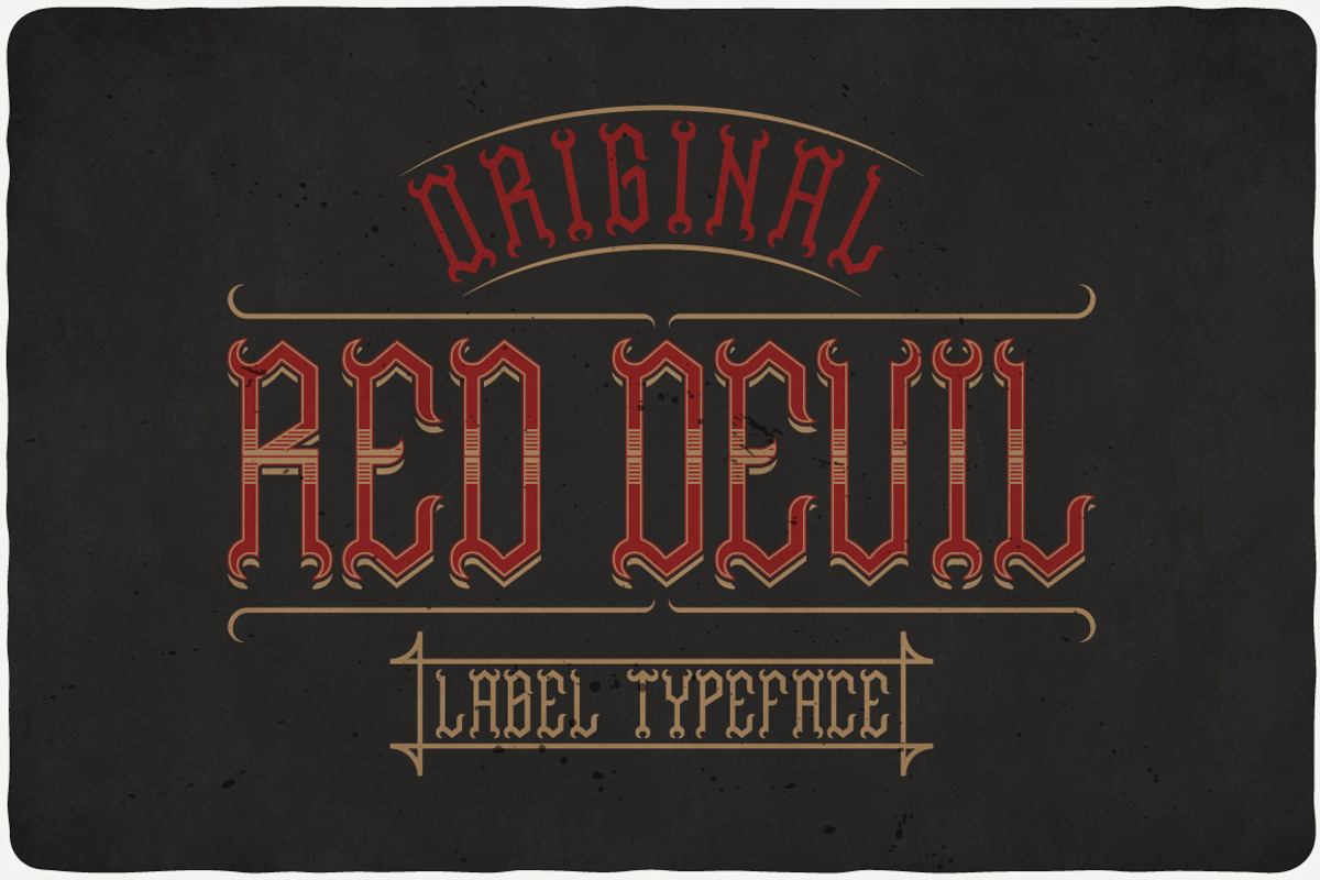 Red Devil Typeface Free Download Free Download