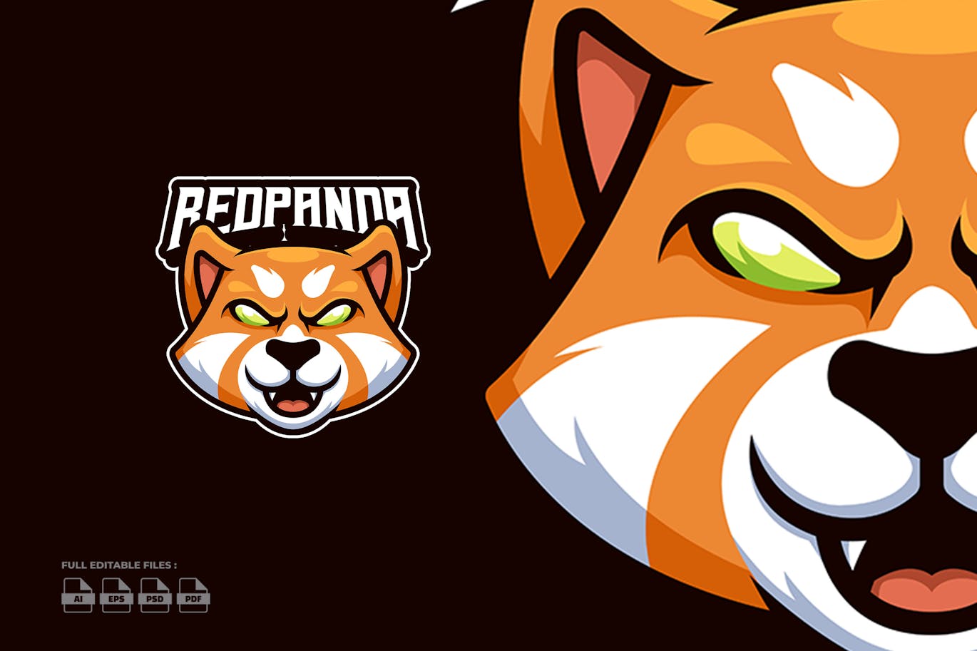 Red Panda Esport Logo Free Download