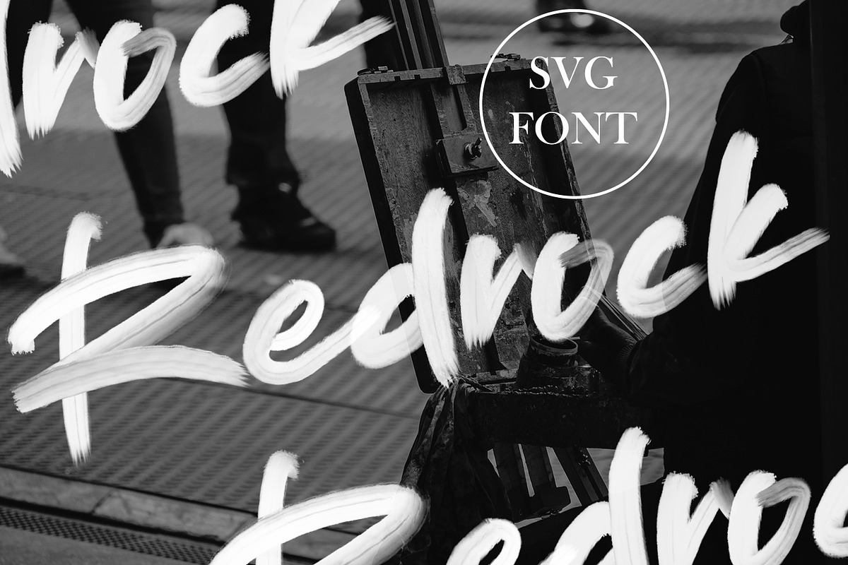 Redrock - SVG Brush Font Free Download Free Download