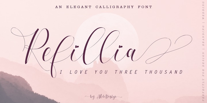 Refillia Calligraphy Font Free Download