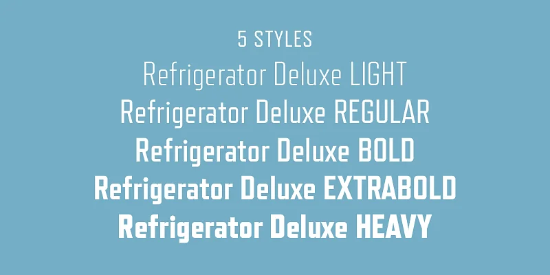 Refrigerator Delux Free Font Font