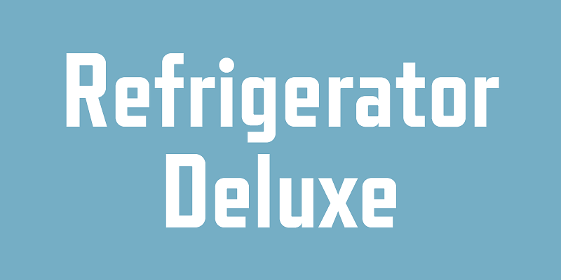 Refrigerator Deluxe Font Free Download