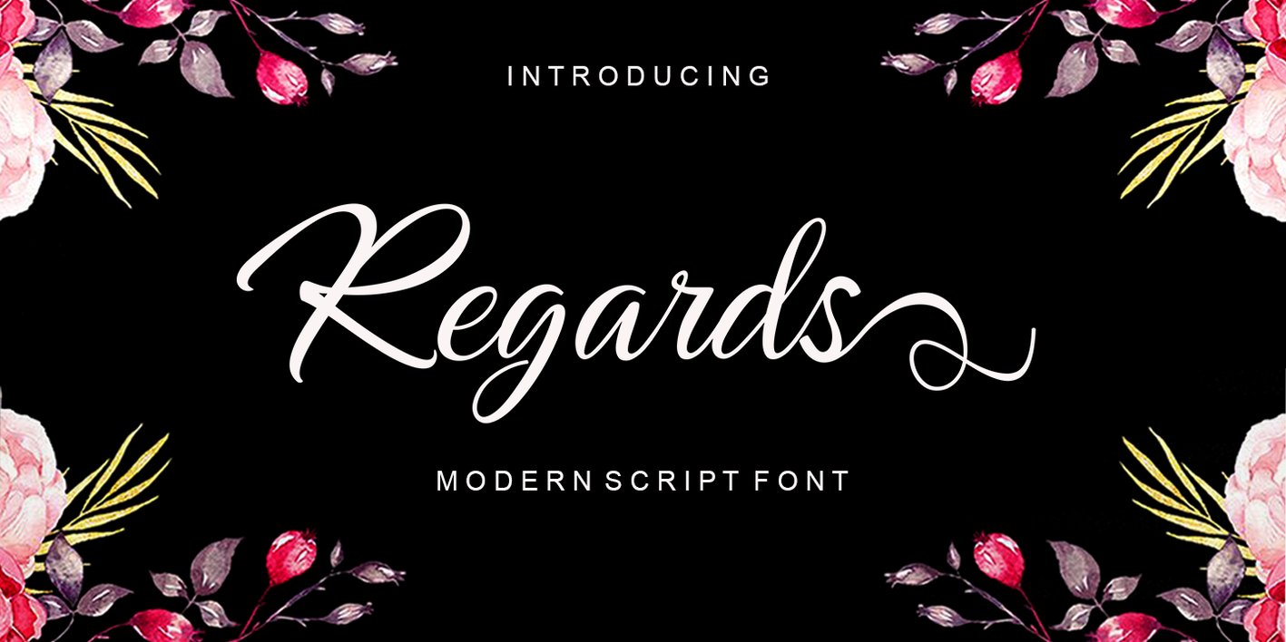 Regards Script Font Free Download