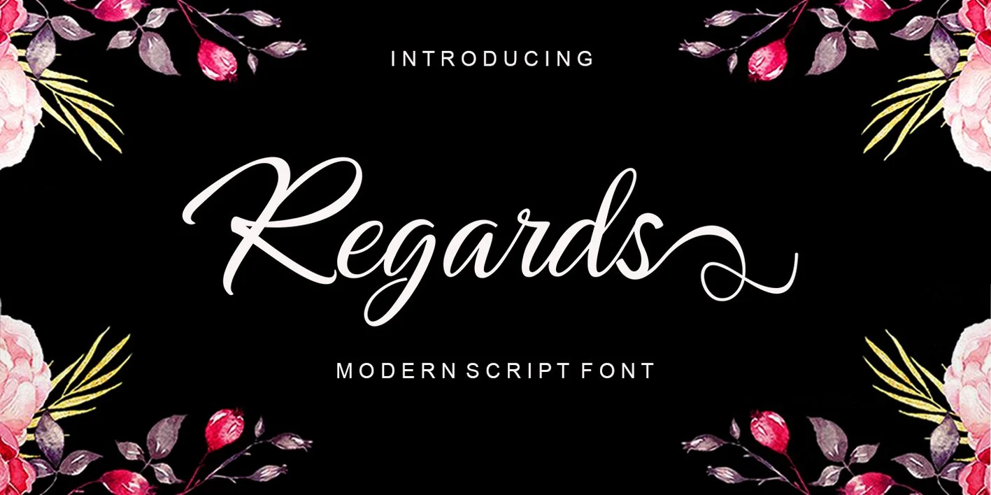 Regards Script Font