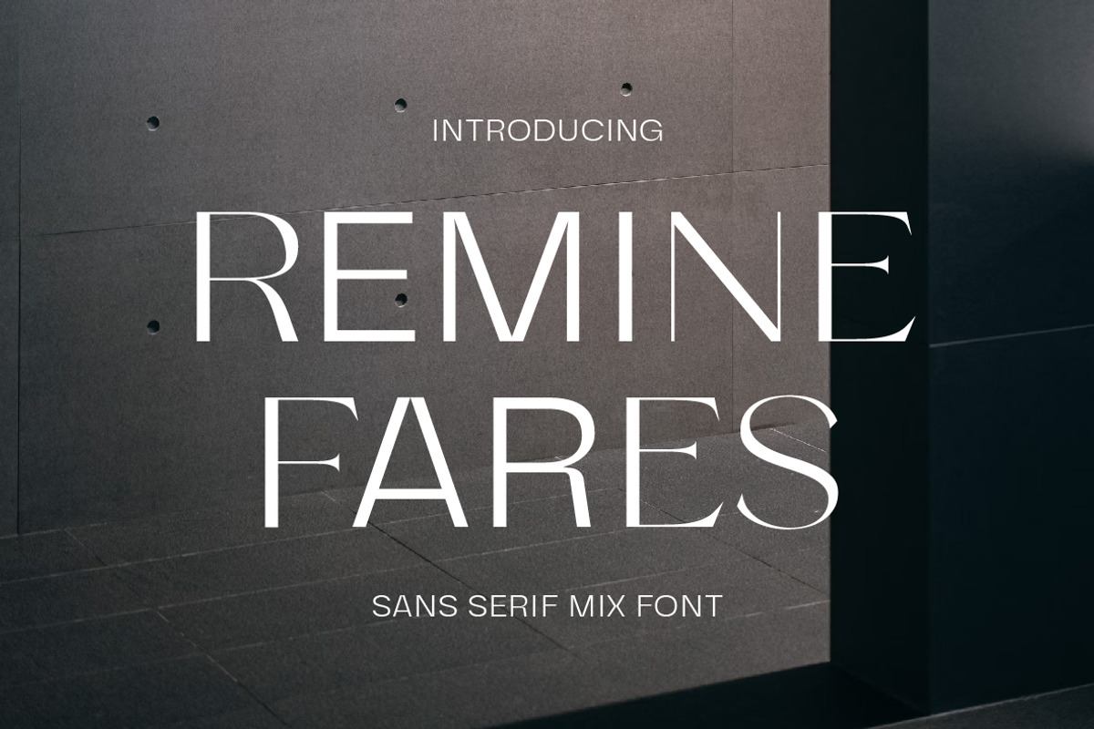 Remine Fares Display Font Free Download Free Download