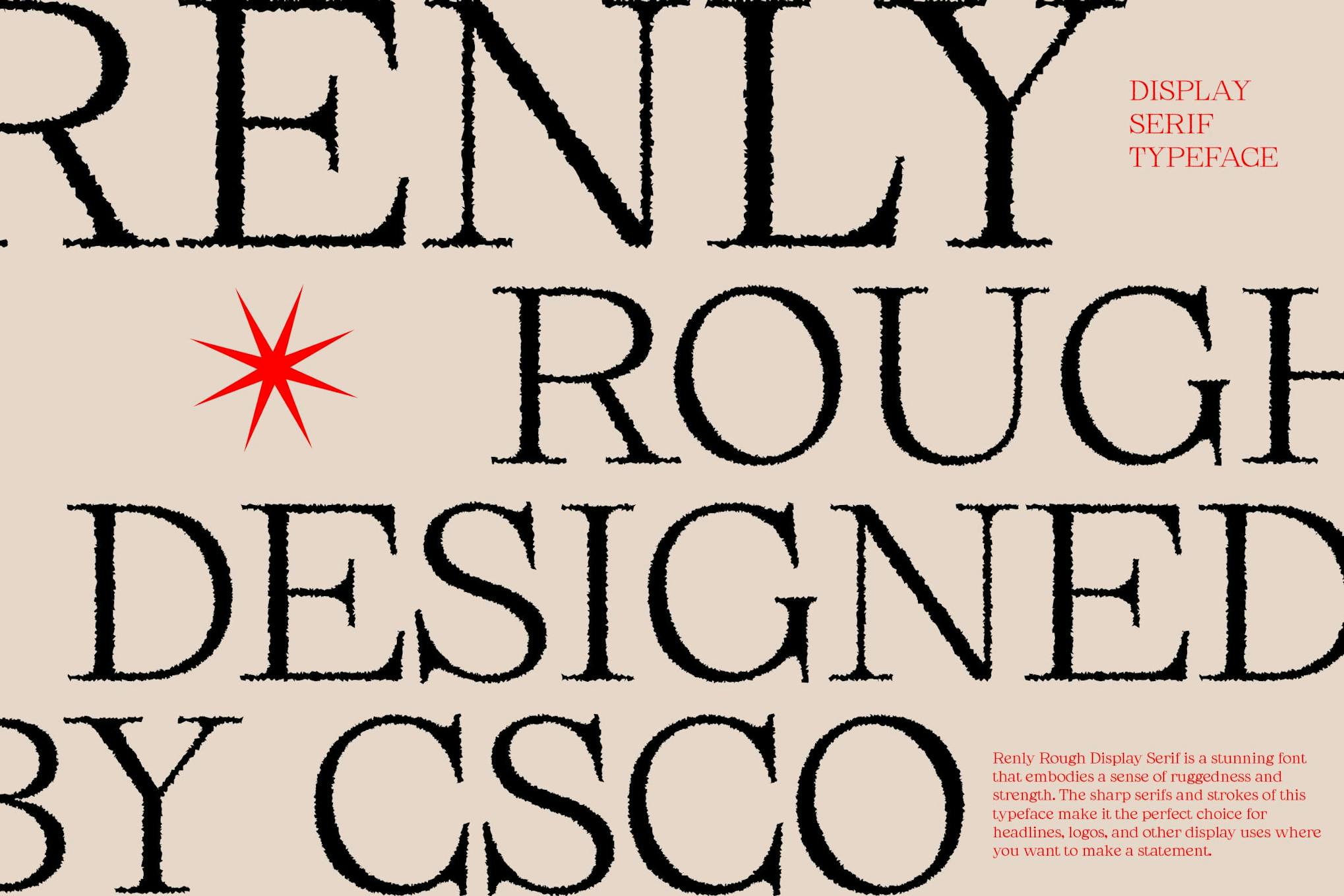 Renly Rough Font Free Download