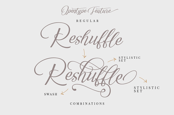 Reshuffle Script Font Set Free Download