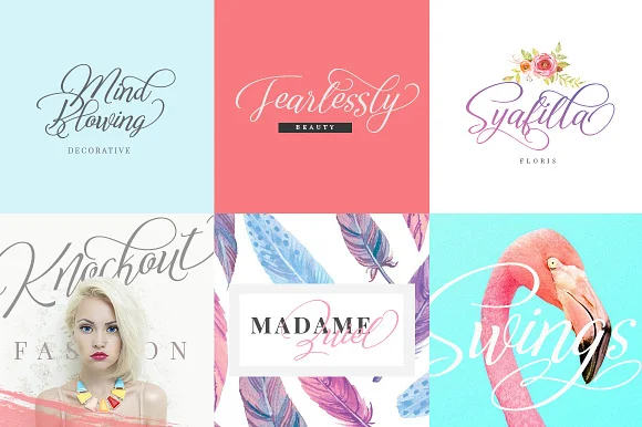 Reshuffle Script Font Set