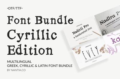 11 Cyrillic Font Bundle Pack Free Download