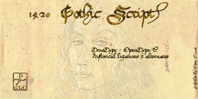 1420 Gothic Script Free Download