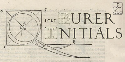 1525 Durer Initials Font