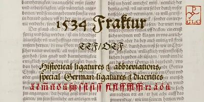1534 Fraktur Font
