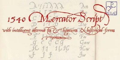 1540 Mercator Script Font