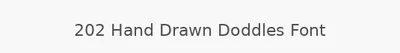202 Hand Drawn Doddles Font