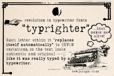 "typrighter"-Amazing Typewriter Font