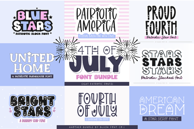 4TH OF JULY Font Bundle Free Download