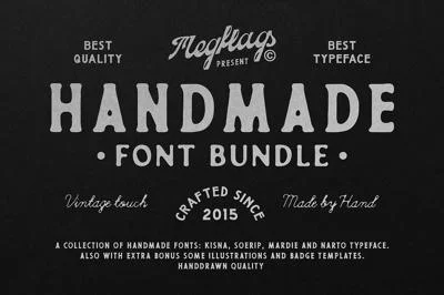 70%OFF Handmade Font Bundle + Extras