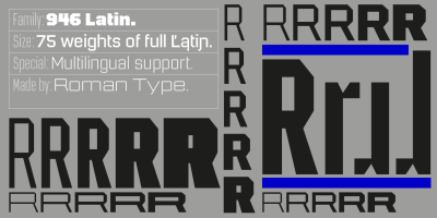 946 Latin Font