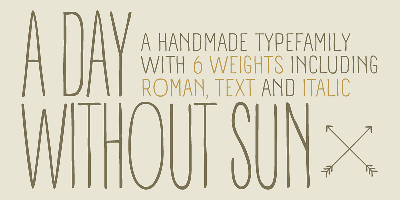 A Day Without Sun Font Free Download