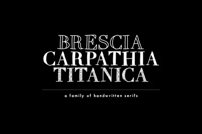 A Trio of Handwritten Serifs Font