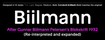 A2 Biilmann Font