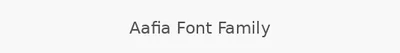 Aafia Font Family