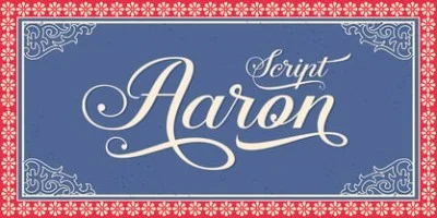 Aaron Script Font