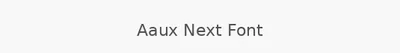 Aaux Next Font