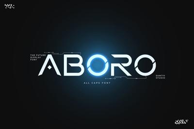 Aboro - Futuristic Science Font Free Download