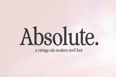 Absolute | Modern Serif Font Free Download