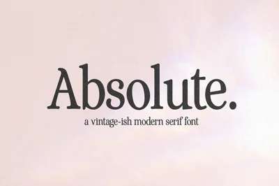Absolute | Modern Serif Font