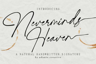 AC - Neverminds Heaven Font