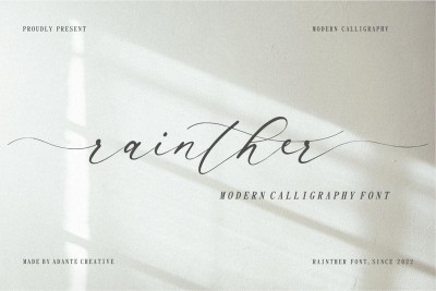 AC - Rainther Font