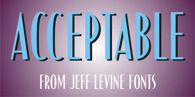 Acceptable JNL Font