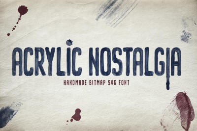 Acrylic Nostalgia SVG Font