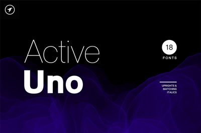 ACTIVE UNO - Modern Font Family Free Download