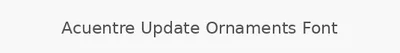 Acuentre Update Ornaments Font