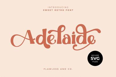 Adelaide - Sweet Retro Font Free Download