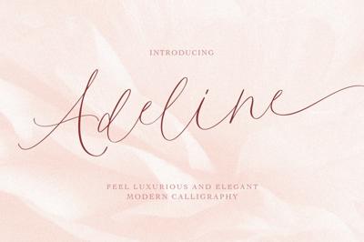 Adeline - Modern Light Calligraphy Free Download