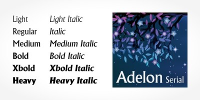 Adelon Serial Font