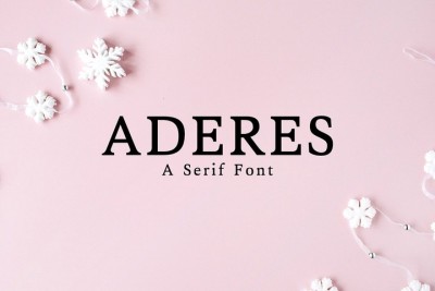 Aderes Serif 2 Font Family Pack