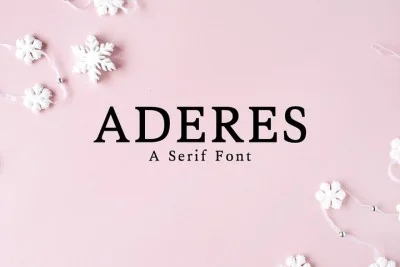 Aderes Serif 2 Font Family Pack