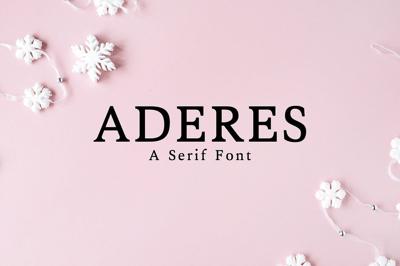 Aderes Serif 2 Font Family Pack Free Download