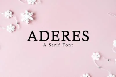 Aderes Serif 2 Font Family Pack
