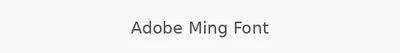 Adobe Ming Font